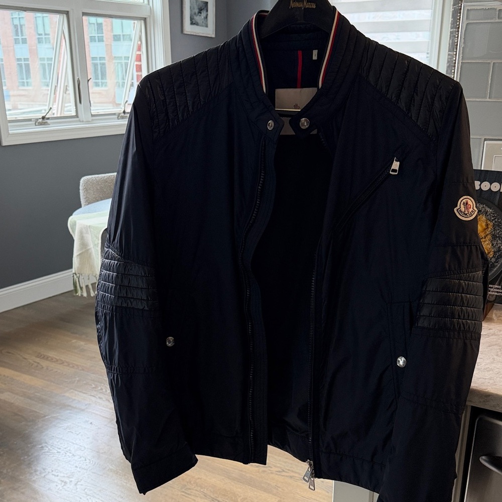 Moncler Men's Black Bomber Jacket